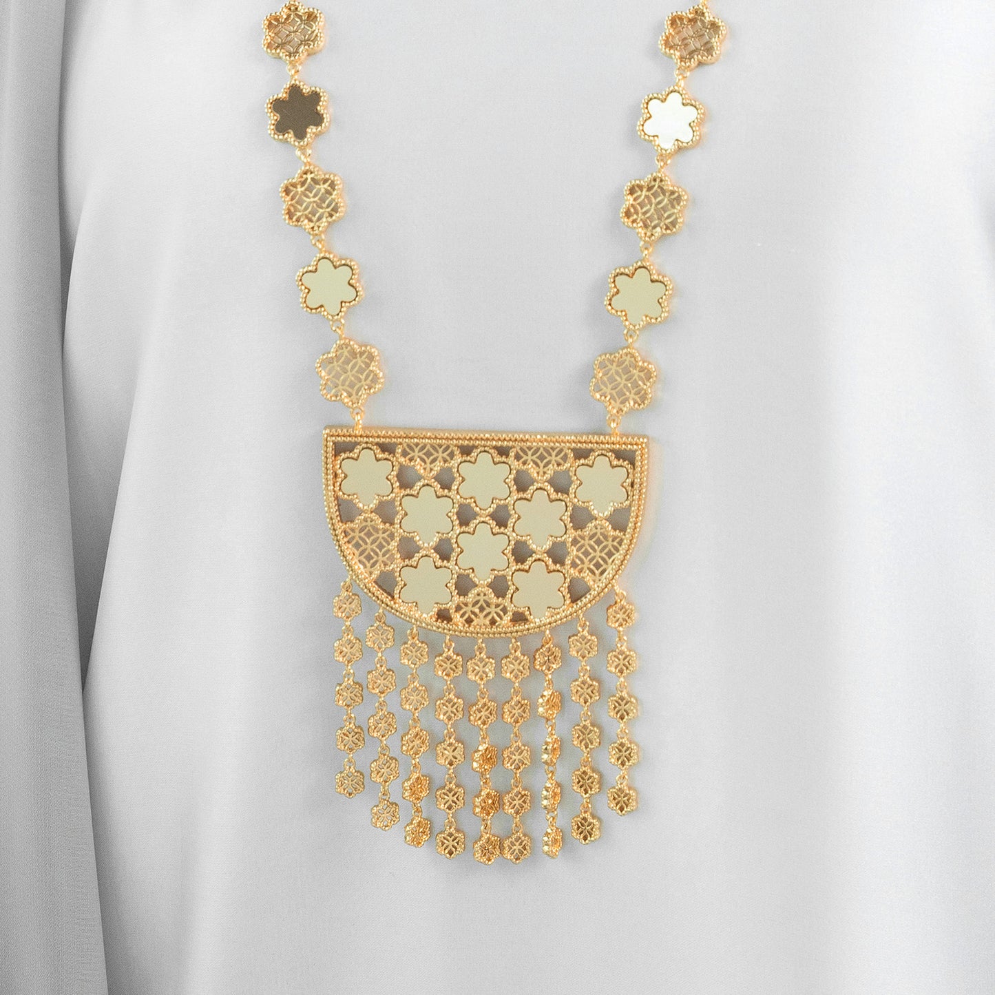 Blossom Golden Long Chain Set