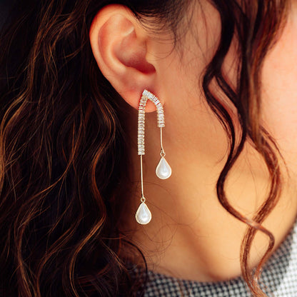 Pearl Arc Perfection Earrings