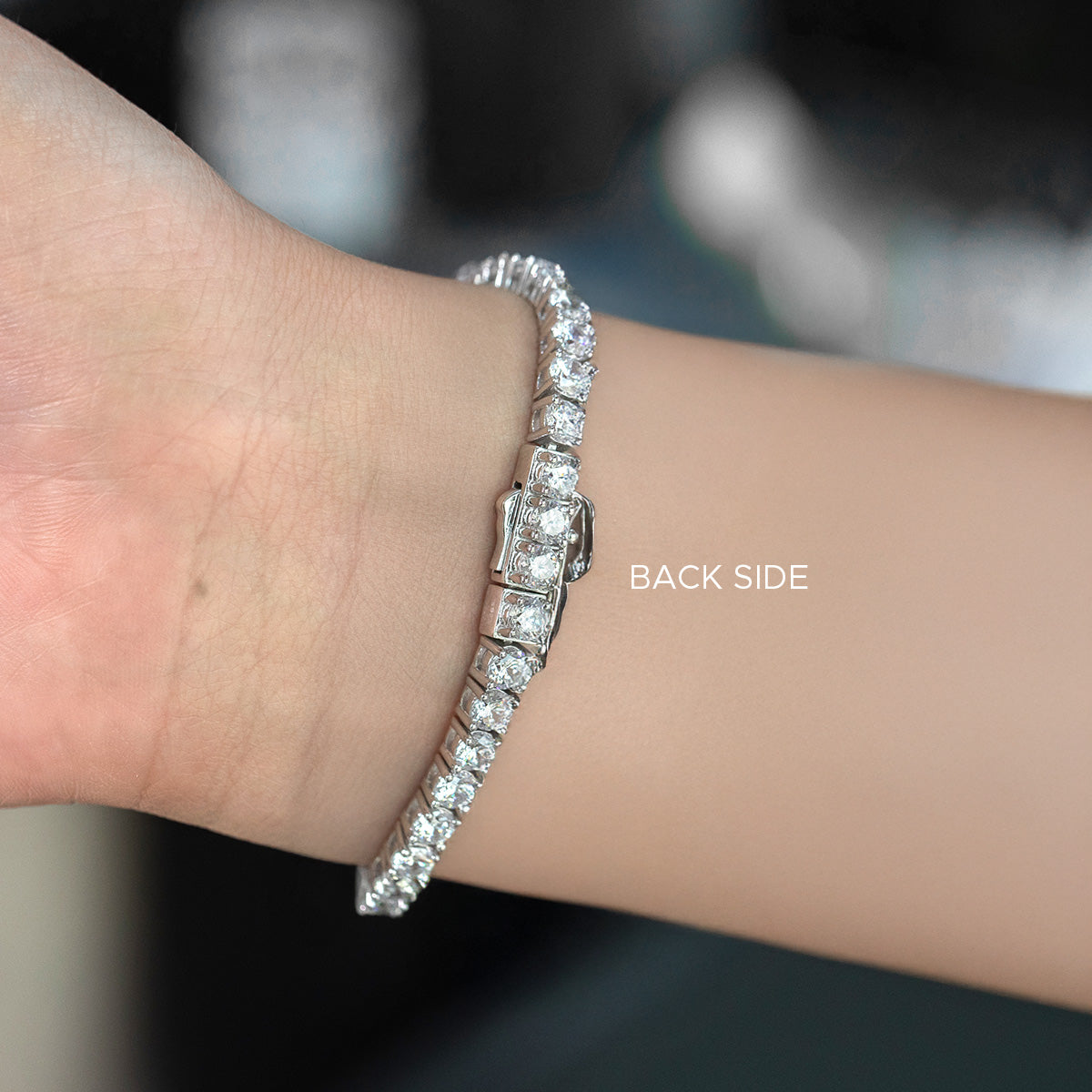 Sleek Radiance Tennis Bracelet