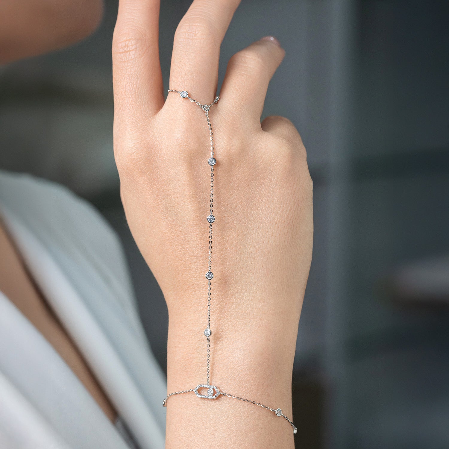Sleek Timeless Bracelet Chain Ring