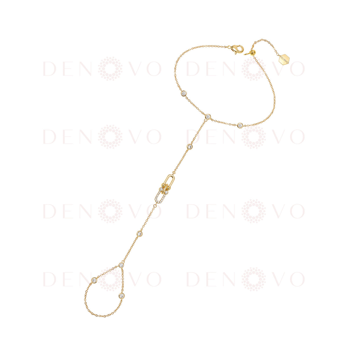 Celeste Catena Bracelet Chain Ring