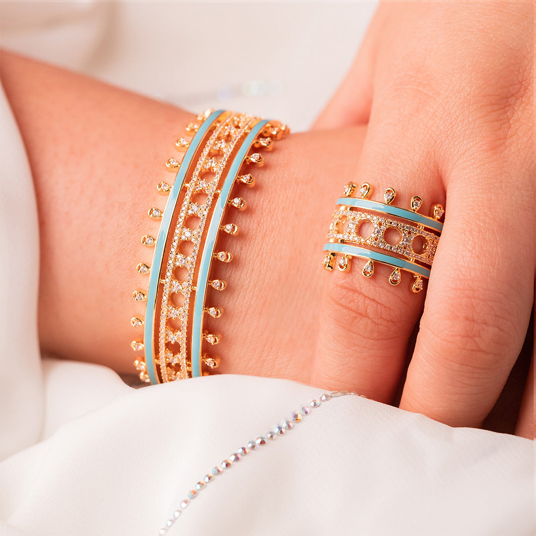 Empress Crown Bangle Set