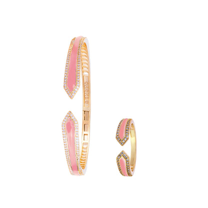 Seashell Colored Bangle Set