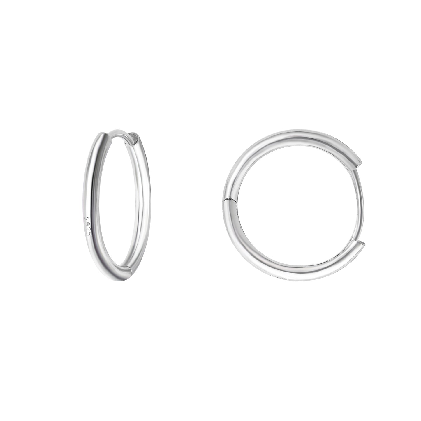 Silver Adorn Hoop Earrings