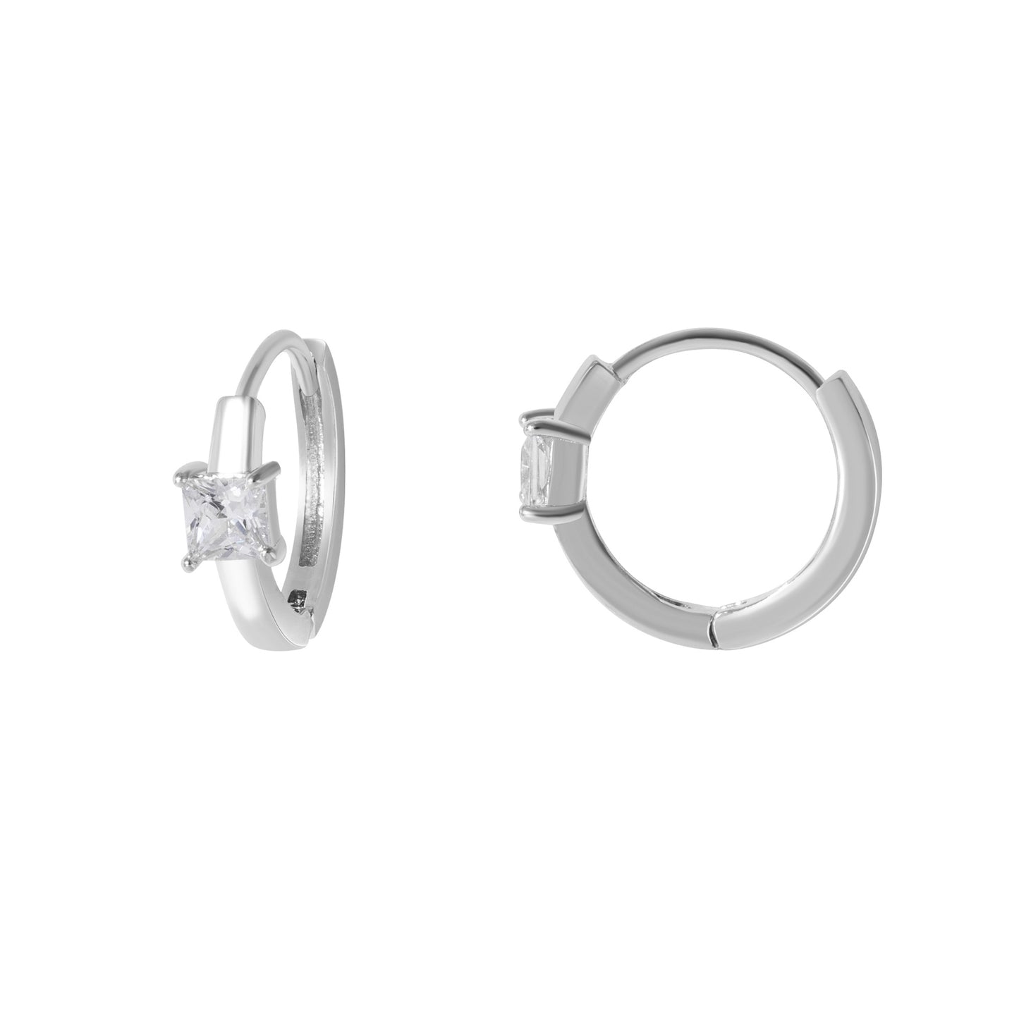 Cubic Chic Hoop Earrings