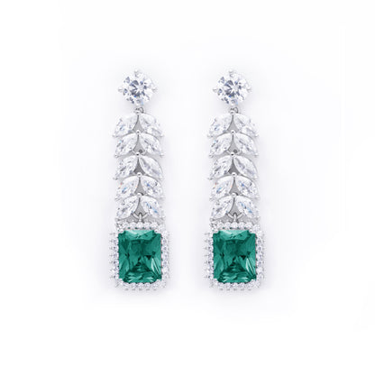 Foliage Emerald Earrings