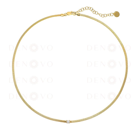 Solitaire Khyout Necklace