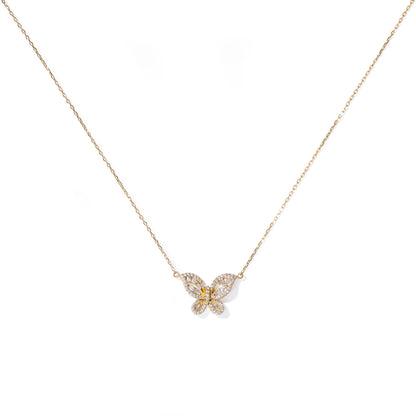 Crystal Wings Butterfly Necklace