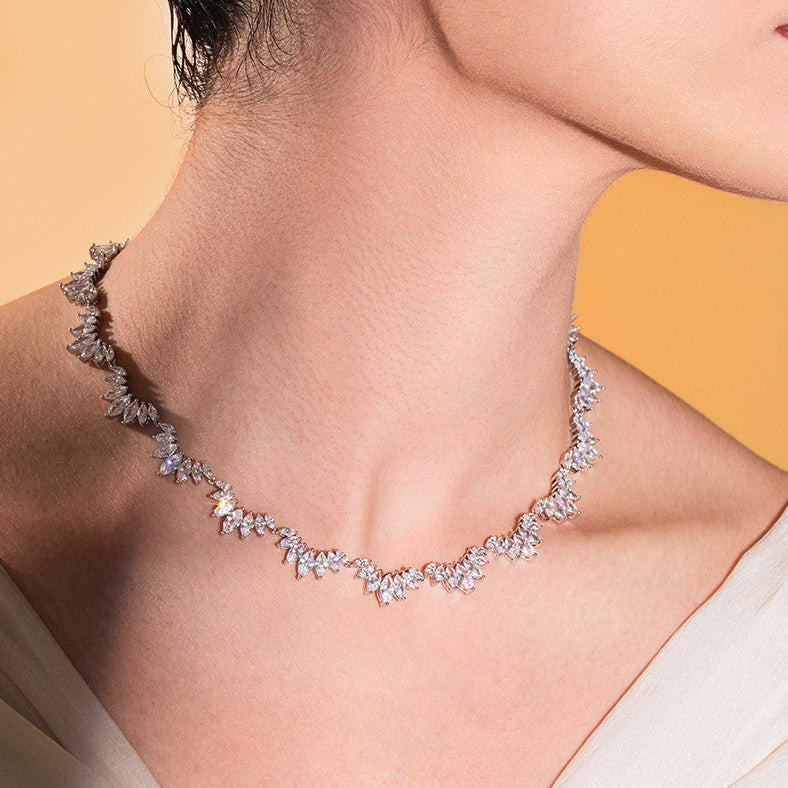 Angular Crown Snoon Necklace