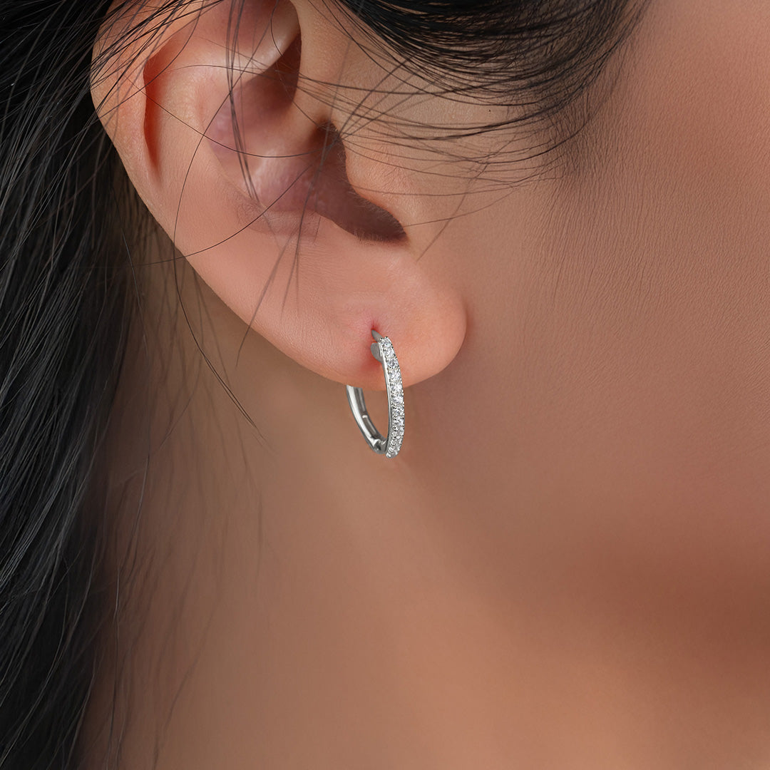 Shimmer Hoop Earring