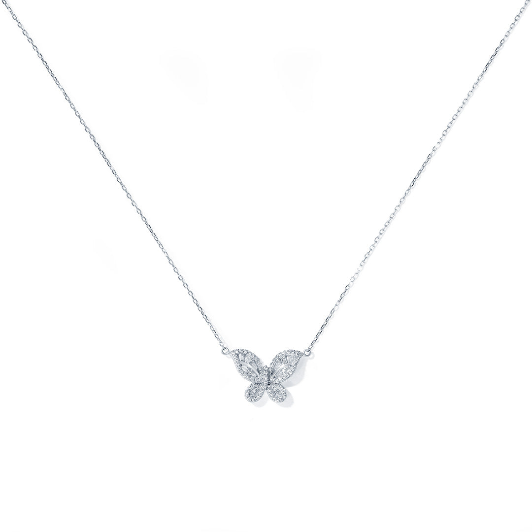 Crystal Wings Butterfly Necklace