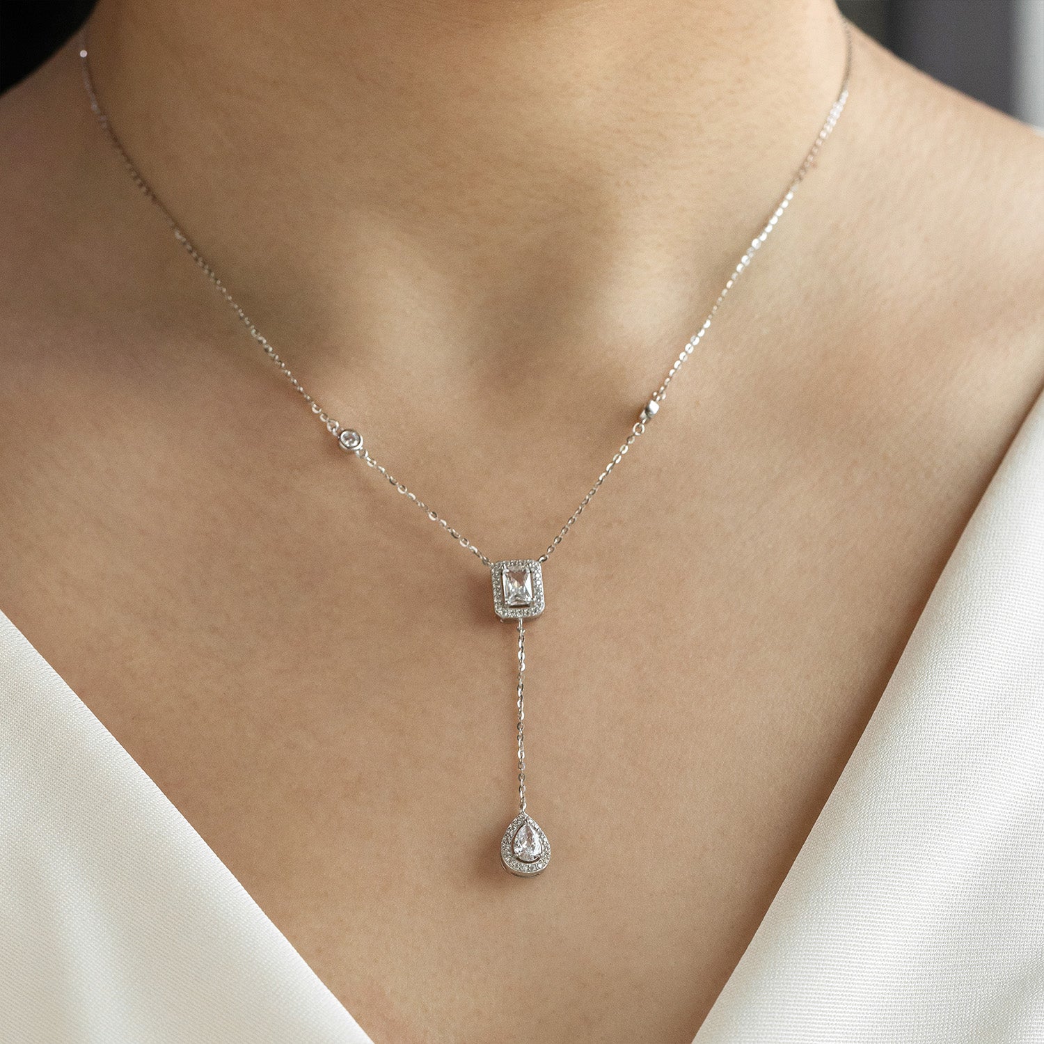 Crystal Drop Necklace