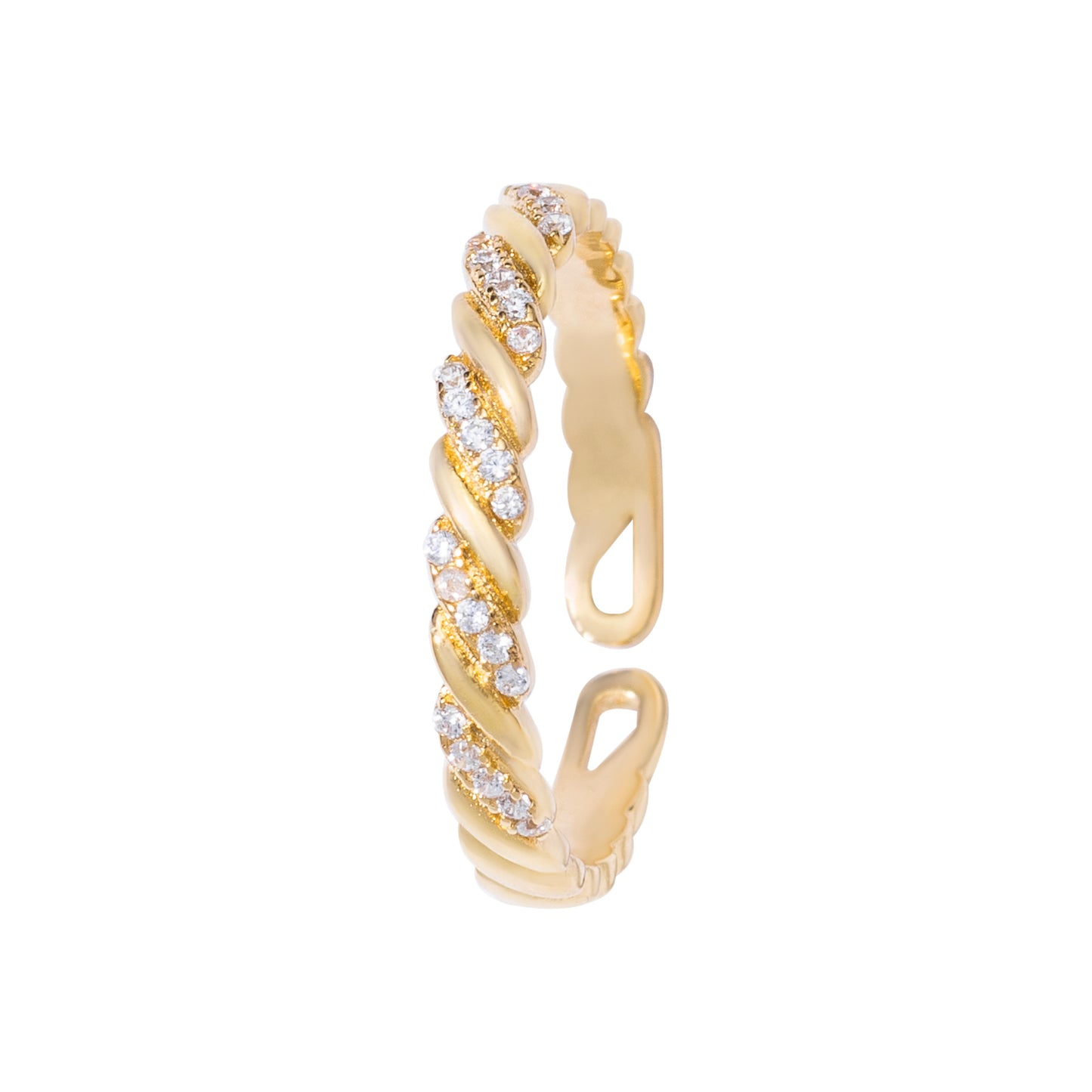 Twisted Stud Ring