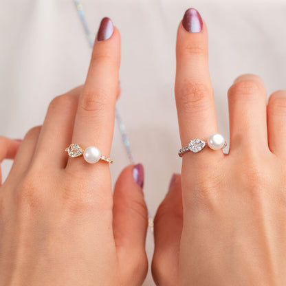 Graceful Pearl Ring