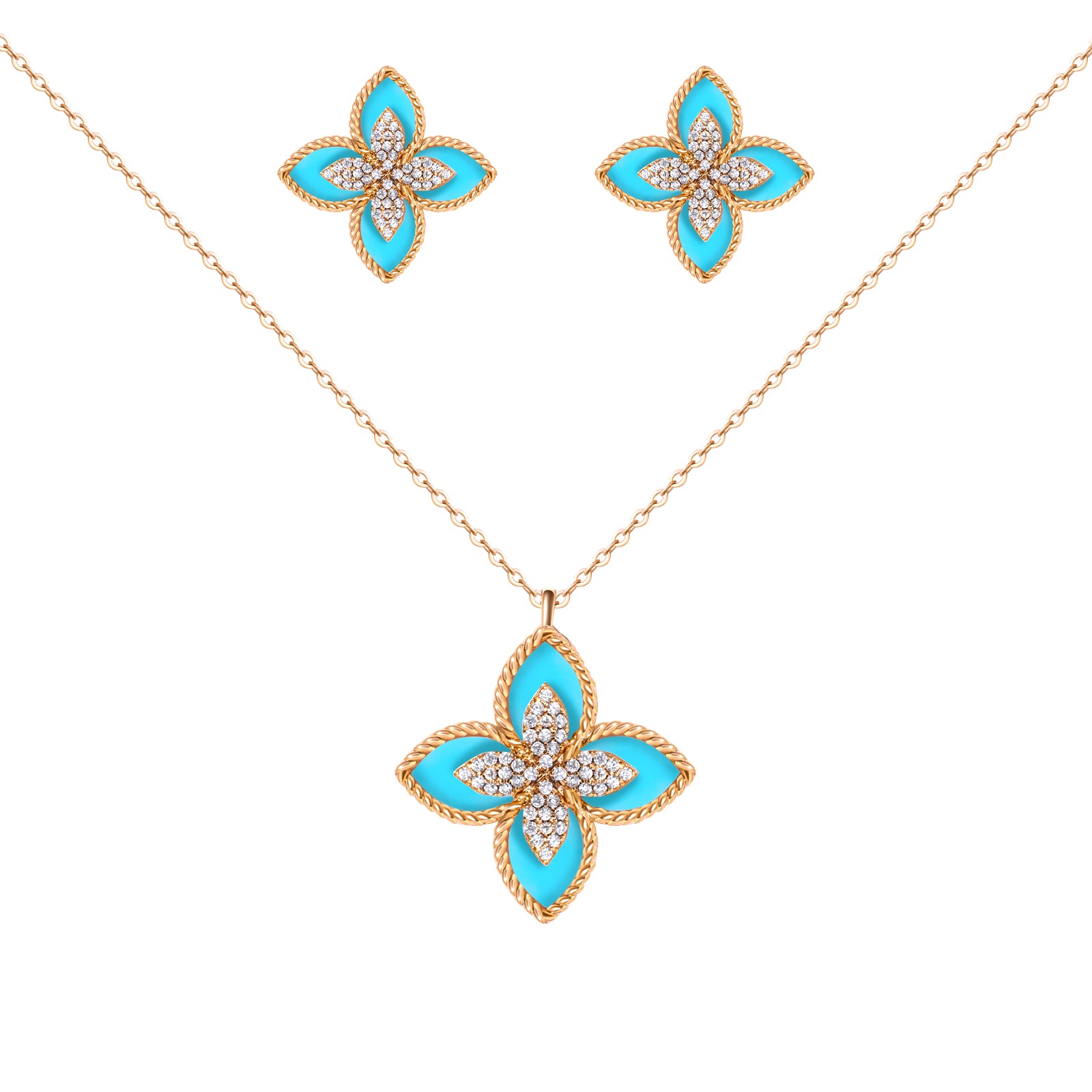 Floral Pop Necklace Set