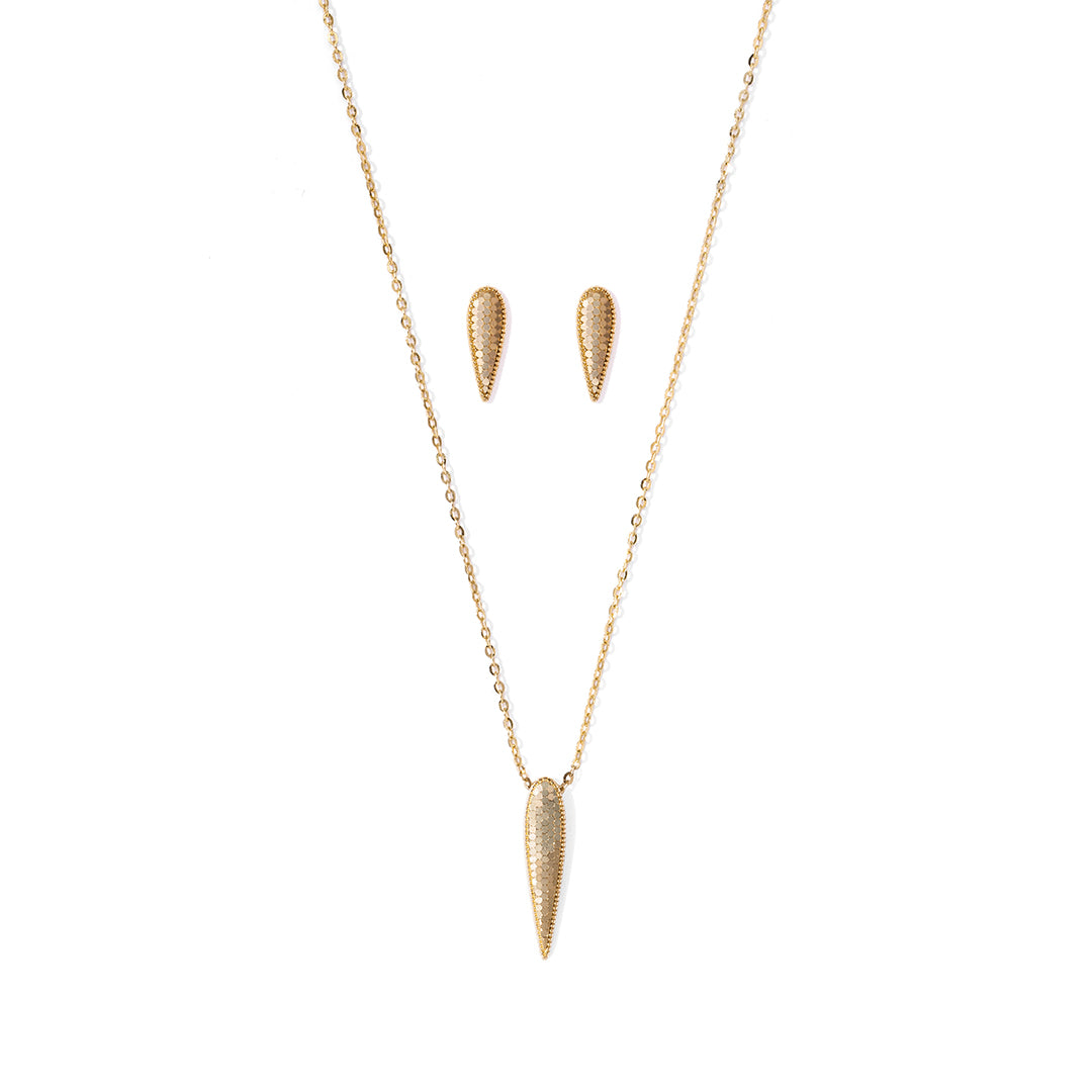 Bareeq Tear Necklace Set