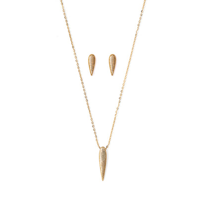 Bareeq Tear Necklace Set