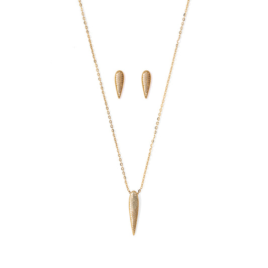 Bareeq Tear Necklace Set