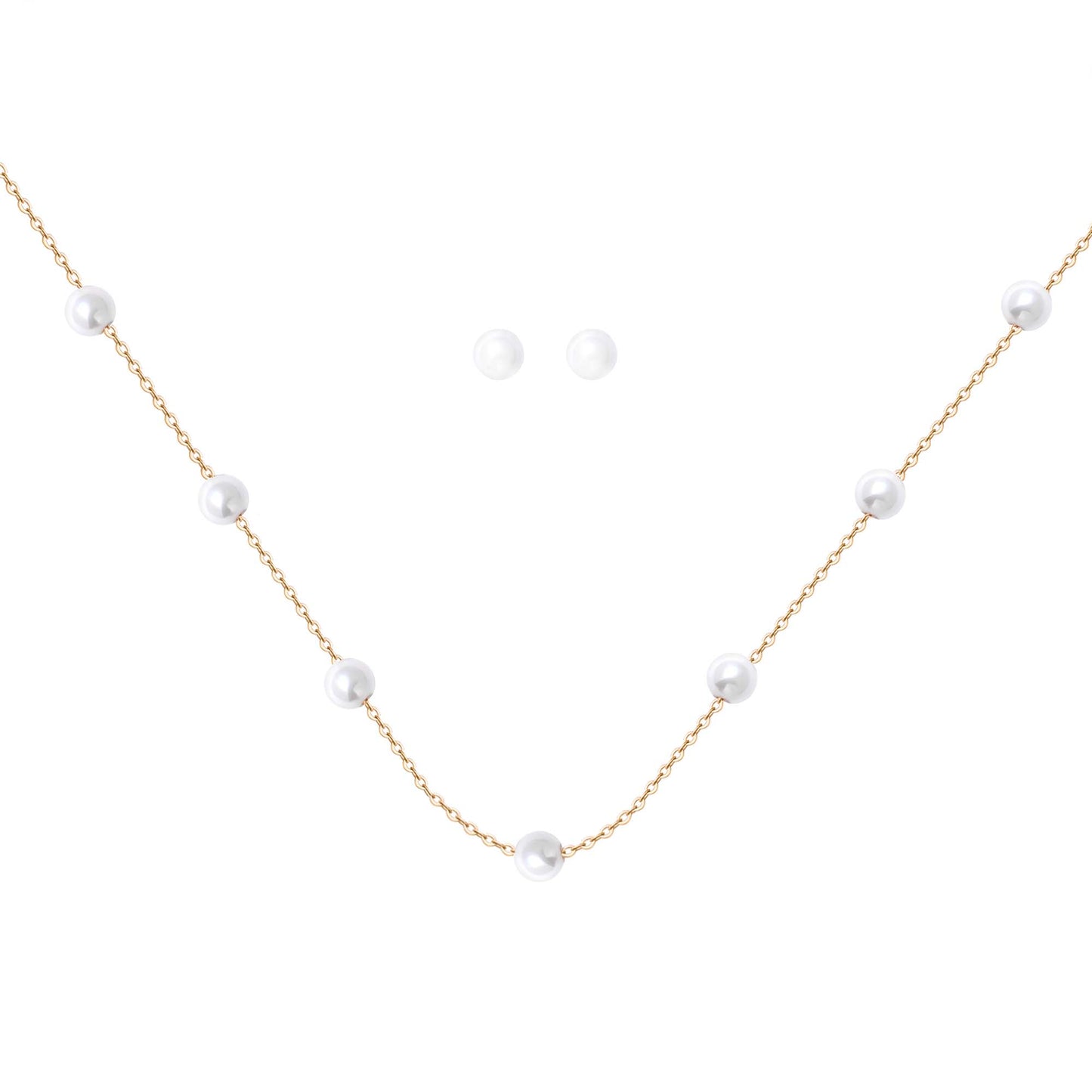 Pearlesque Necklace Set