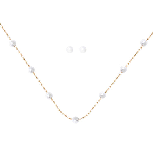 Pearlesque Necklace Set