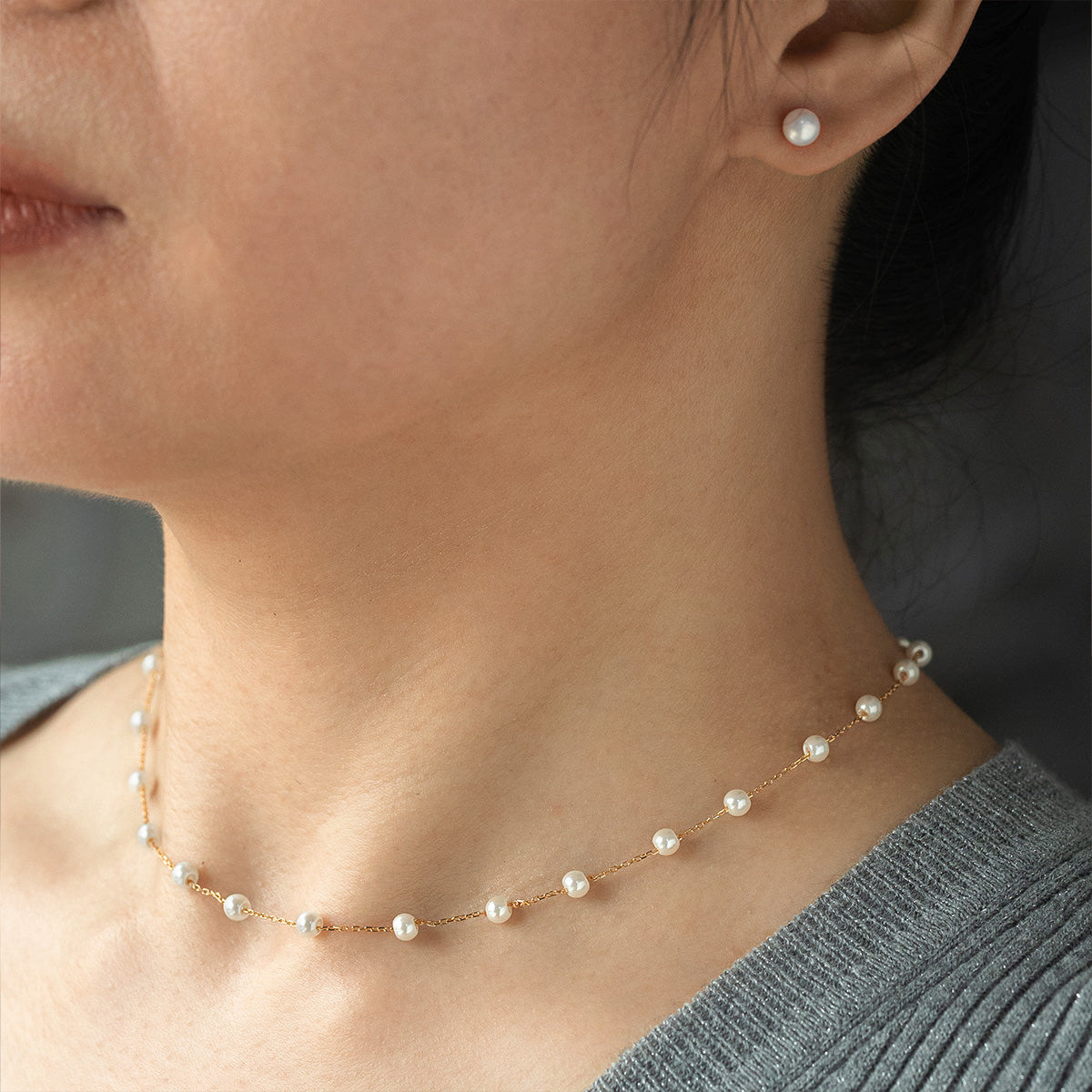 Pearly Serene Necklace Set
