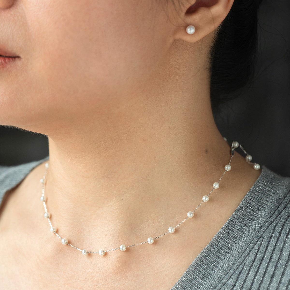 Pearly Serene Necklace Set