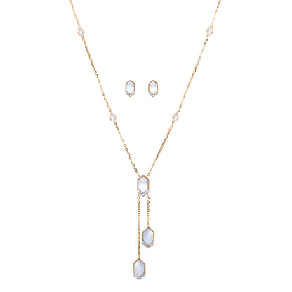 Geometric Elegance Necklace Set