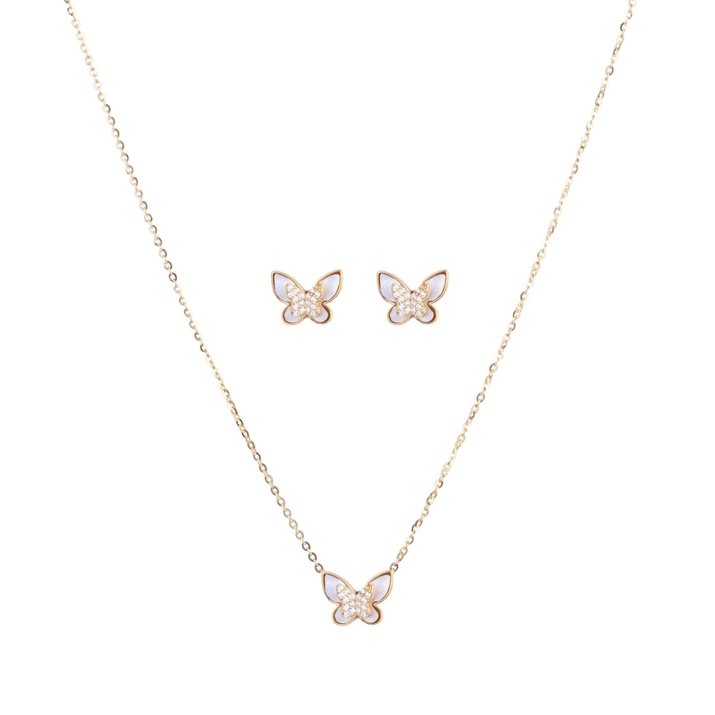 Timeless Wings Butterfly Necklace Set