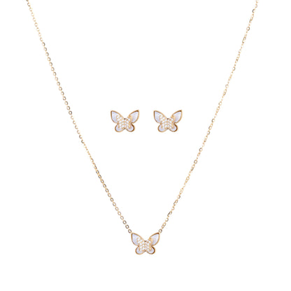 Timeless Wings Butterfly Necklace Set