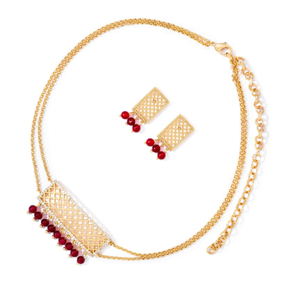 Elegant Arabesque Choker Set