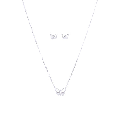 Graceful Wings Butterfly Necklace Set