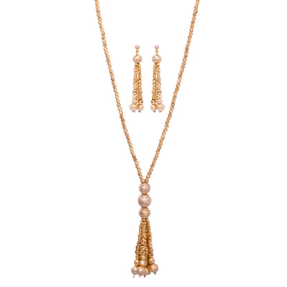 Luxe Beads Long Chain Set