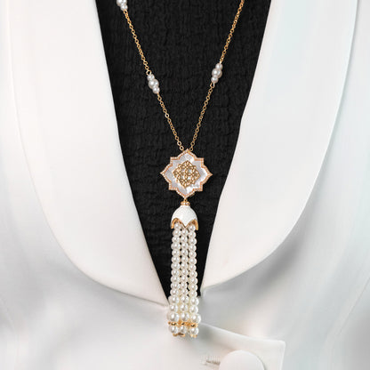 Pearl Serenity Long Chain Set