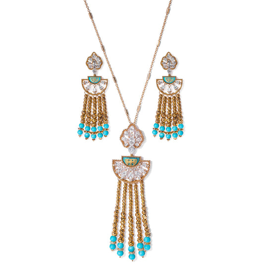 Beaded Opulence The Long Chain Set