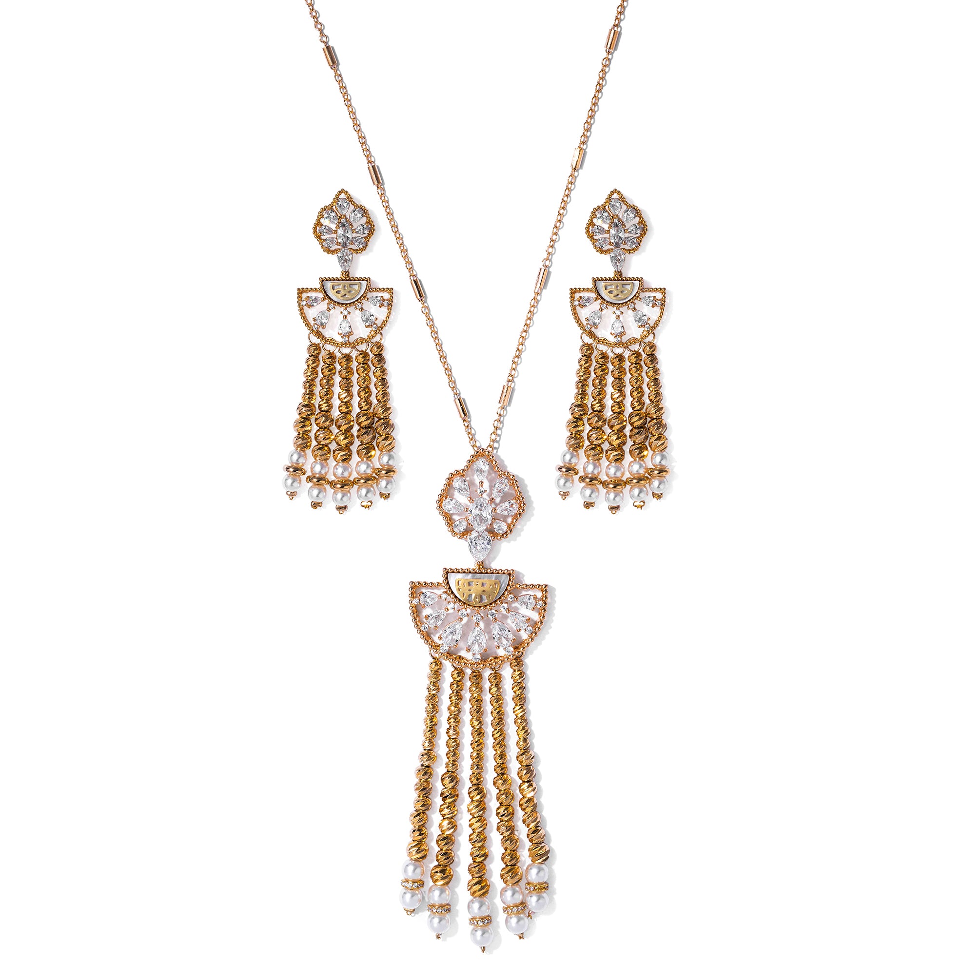 Long Chain Set Beaded Opulence Long Chain Set – Denovo Jewels