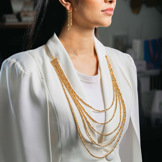 Golden Layers Long Chain Set