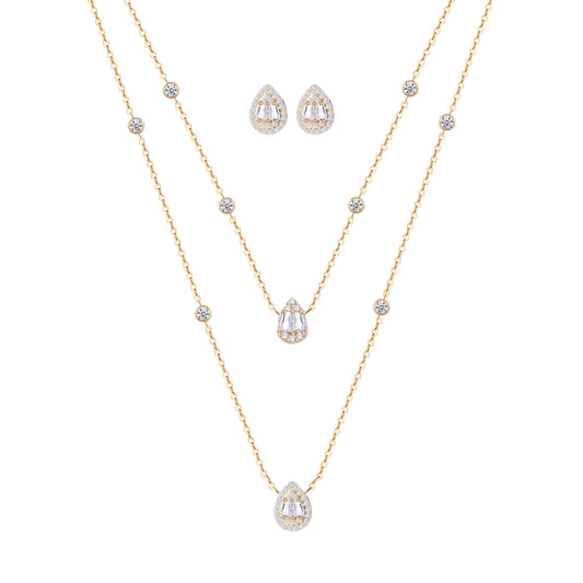 Opulence Baguette Necklace Set