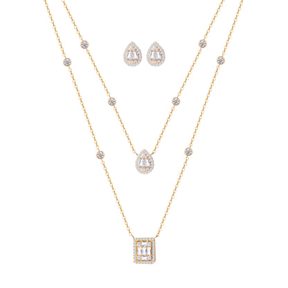 Fancy Baguette Necklace Set