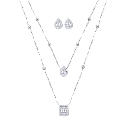 Fancy Baguette Necklace Set