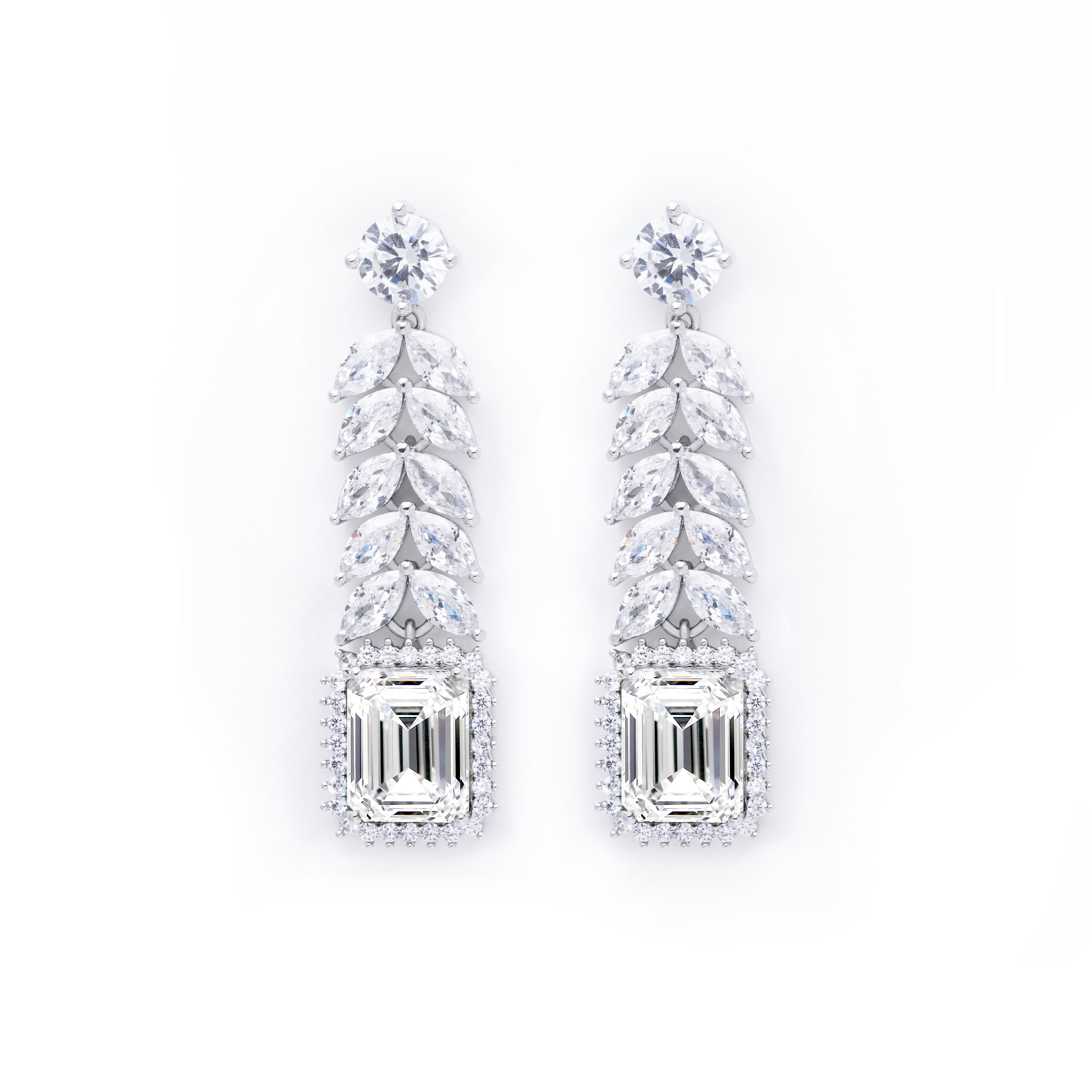 Foliage Emerald Earrings
